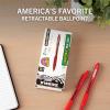 imageZebra Pen ZGrip Retractable Ballpoint Pen Low Viscosity Red Ink 10mm Medium Point School Supplies Teacher Supplies and Office Supplies12Pack 22230Red A