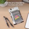imageZebra Pen ZGrip Retractable Ballpoint Pen SmoothFlowing Assorted Fashion Colors 10mm Medium Point School Supplies Teacher Supplies and Office Supplies 18Pack 22208Black K