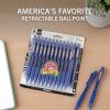 imageZebra Pen ZGrip Retractable Ballpoint Pen SmoothFlowing Assorted Fashion Colors 10mm Medium Point School Supplies Teacher Supplies and Office Supplies 18Pack 22208Blue D