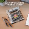 imageZebra Pen ZGrip Retractable Ballpoint Pen SmoothFlowing Assorted Fashion Colors 10mm Medium Point School Supplies Teacher Supplies and Office Supplies 18Pack 22208Black F