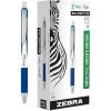 imageZebra Pen ZGrip Flight Retractable Ballpoint Pen Bold Point 12mm Blue Ink School Supplies Teacher Supplies and Office Supplies Smooth Writing QuickDrying 12Pack 21920