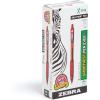 imageZebra Pen ZGrip Retractable Ballpoint Pen Low Viscosity Red Ink 10mm Medium Point School Supplies Teacher Supplies and Office Supplies12Pack 22230Red A