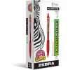 imageZebra Pen ZGrip Retractable Ballpoint Pen Low Viscosity Red Ink 10mm Medium Point School Supplies Teacher Supplies and Office Supplies12Pack 22230Red