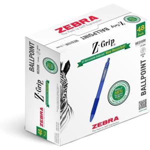 imageZebra Pen ZGrip Retractable Ballpoint Pen SmoothFlowing Assorted Fashion Colors 10mm Medium Point School Supplies Teacher Supplies and Office Supplies 18Pack 22208Blue G