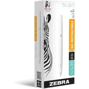 imageZebra Pen bLen Gel Pens 07mm Medium Point Black Ink 6Pack With 4 Refills Smooth FastDrying Ink VibrationFree Writing Experience Rubber Grip LowProfile Clip 41416Black D