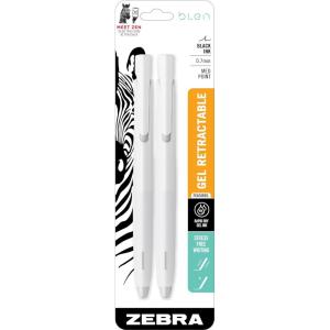 imageZebra Pen bLen Gel Pens 07mm Medium Point Black Ink 6Pack With 4 Refills Smooth FastDrying Ink VibrationFree Writing Experience Rubber Grip LowProfile Clip 41416Black A
