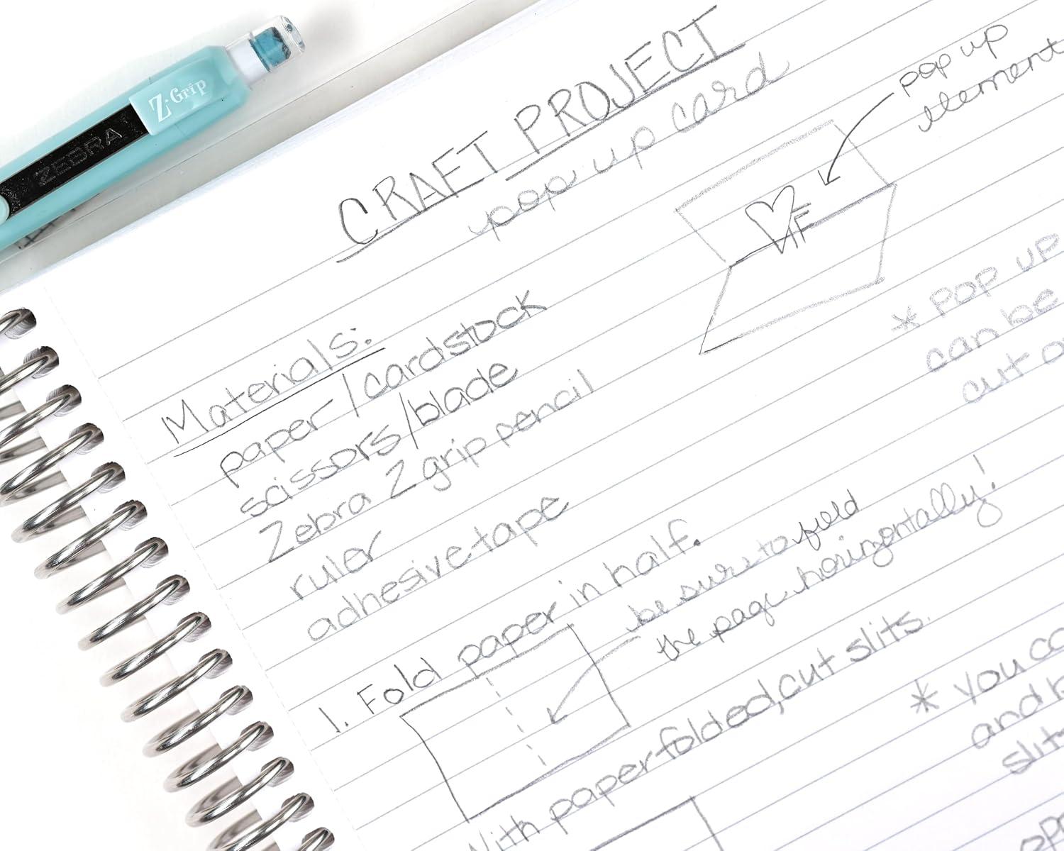 imageZebra Pen ZGrip Mechanical Pencils 07mm Point Size HB 2 Graphite Teacher Supplies and School Supplies Assorted Bright Colored Barrels 10Pack 50710Assorted Blue Brights A