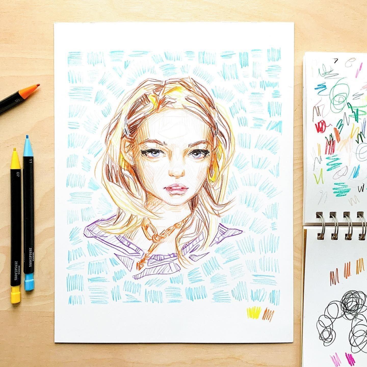 imageZebra Zensations Mechanical Colored Pencils 20mm Point Size Assorted Colored Lead 12Count1 Count Pack of 12