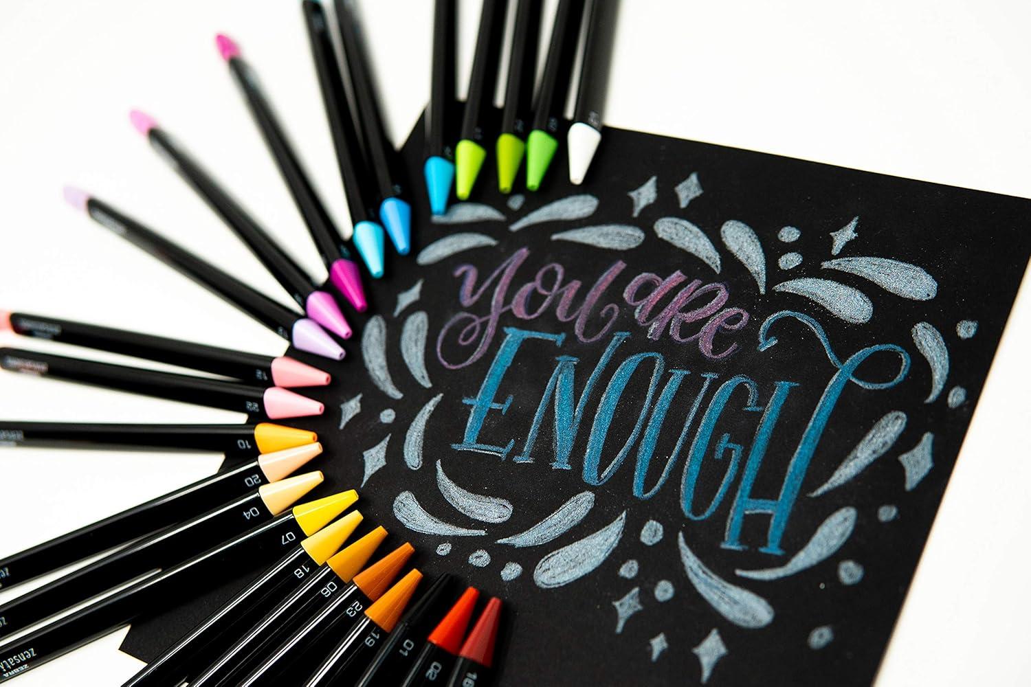 imageZebra Zensations Mechanical Colored Pencils 20mm Point Size Assorted Colored Lead 12Count1 Count Pack of 24