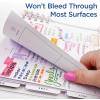 imageZebra Pen CLiCKART Retractable Felt Tip Pen Assorted Ink Colors 06mm Fine Point Moisture Absorbing to Prevent Drying Out School Supplies and Teacher Supplies 6Pack 69006Assorted TieDye A