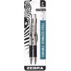 imageZebra Pen F301 Ballpoint Fine Point 07mm Stainless Steel Retractable Ballpoint 2Pack  EasyGlide Ink NonSlip Grip Metal Clip Refillable with FRefill Professional Design 27112