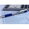 imageZebra Pen F301 Ballpoint Fine Point 07mm Stainless Steel Retractable Ballpoint 4Pack  EasyGlide Ink NonSlip Grip Metal Clip Refillable with FRefill Professional Design 27174Blue D