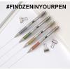 imageZebra Pen F301 Ballpoint Fine Point 07mm Stainless Steel Retractable Ballpoint 4Pack  EasyGlide Ink NonSlip Grip Metal Clip Refillable with FRefill Professional Design 27174Black Ink B