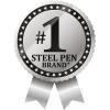 imageZebra Pen F301 Ballpoint Fine Point 07mm Stainless Steel Retractable Ballpoint 4Pack  EasyGlide Ink NonSlip Grip Metal Clip Refillable with FRefill Professional Design 27174Black G