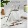 imageZebra Pen F301 Ballpoint Fine Point 07mm Stainless Steel Retractable Ballpoint 4Pack  EasyGlide Ink NonSlip Grip Metal Clip Refillable with FRefill Professional Design 27174Black Ink A