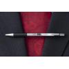 imageZebra Pen F301 Retractable Ballpoint Pen Stainless Steel Barrel Bold Point 16mm Black Ink 12PackBlack