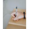 imageZebra Pen F301 Retractable Ballpoint Pen Stainless Steel Barrel Bold Point 16mm Black Ink 12PackBlack
