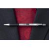 imageZebra Pen F301 Retractable Ballpoint Pen Stainless Steel Barrel Bold Point 16mm Black Ink 12PackBlack