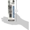 imageZebra Pen F301 Retractable Ballpoint Pen Stainless Steel Barrel Bold Point 16mm Black Ink 12PackBlack