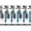 imageZebra Pen FSeries Stainless Steel Ballpoint Refill 10Pack Black Ink 07mm Fine Point Smooth Writing LongLasting Performance 50073Blue
