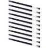 imageZebra Pen FSeries Stainless Steel Ballpoint Refill 10Pack Black Ink 07mm Fine Point Smooth Writing LongLasting Performance 50073Blue