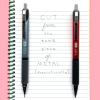 imageZebra Pen G350 Gel Pens 2Pack Black Ink 07mm Medium Point Crimson Red Premium Metal Barrel Rapid Dry Ink Textured Rubber Grip Secure Metal Clip Includes 2 Refills 40312Red Barrel
