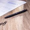 imageZebra Pen G450 Gel Pen 1Pack Black Ink 07mm Medium Point Black Brass Barrel Textured Rubber Grip Secure Metal Clip Refillable 495111 Count Pack of 1