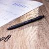 imageZebra Pen G450 Gel Pen 1Pack Black Ink 07mm Medium Point Black Brass Barrel Textured Rubber Grip Secure Metal Clip Refillable 495111 Count Pack of 2