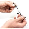 imageZebra Pen G750 Gel Pen 2Pack Blue Ink 07mm Medium Point Black Brass Barrel Knurled Grip Secure Metal Clip Refillable 49822Blue
