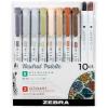 imageZebra Pen Mildliner DoubleEnded Brush Marker Brush and Fine Tip Pens Ideal for Bible Highlighting No Bleed Assorted Soft Colors 15Pack 79115Assorted