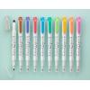 imageZebra Pen Mildliner DualTip Dot Stamp Marker WaterBased Pigment Ink Extra Fine Bullet ampamp Dot Stamp Tips Assorted Colors 10Pack 73310Assorted 10