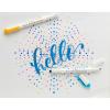 imageZebra Pen Mildliner DualTip Dot Stamp Marker WaterBased Pigment Ink Extra Fine Bullet ampamp Dot Stamp Tips Assorted Colors 10Pack 73310Assorted 10