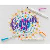 imageZebra Pen Mildliner DualTip Dot Stamp Marker WaterBased Pigment Ink Extra Fine Bullet ampamp Dot Stamp Tips Assorted Colors 10Pack 73310Assorted 5