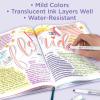 imageZebra Pen Mildliner DualTip Highlighters Chisel and Bullet Tips Ideal for Bible Highlighting No Bleed School Supplies and Teacher Supplies Assorted Neutral and Gentle Ink Colors 10Pack 78701Gentle B