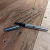imageZebra Pen PM701 Permanent Marker Stainless Steel Barrel Fine Bullet Tip Black Ink Refillable 1Pack with Refill