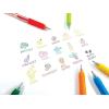 imageZebra Pen Sarasa Clip Retractable Gel Pen 05mm Fine Point Light and Dark Assorted Colors Ideal for School Supplies and Teacher Supplies 10Pack 49510Assorted Rainbow A