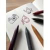 imageZebra Pen Sarasa Clip Retractable Gel Pen 05mm Fine Point Light and Dark Assorted Colors Ideal for School Supplies and Teacher Supplies 10Pack 49510Neutral Vintage B