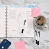 imageZebra Pen Sarasa Dry X1 Retractable Gel Pen Plastic Barrel with Protective Coating Medium Point 07mm Blue Ink 12PackBlack Ink