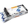 imageZebra Pen Sarasa Dry X1 Retractable Gel Pen Plastic Barrel with Protective Coating Medium Point 07mm Blue Ink 12PackBlue A