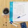 imageZebra Pen Sarasa Dry X1 Retractable Gel Pen Plastic Barrel with Protective Coating Medium Point 07mm Blue Ink 12PackBlue A