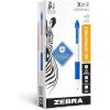 imageZebra Pen Sarasa Dry X1 Retractable Gel Pen Plastic Barrel with Protective Coating Medium Point 07mm Blue Ink 12PackBlue Ink
