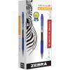 imageZebra Pen Sarasa Dry X20 Retractable Gel Pen Fine Point 05mm Red Ink 12Pack 46730Blue