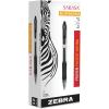 imageZebra Pen Sarasa Dry X20 Retractable Gel Pens 07mm Medium Point Black Ink with Rapid Dry Ink Technology Ideal for Office Supplies and School Supplies 5Pack 46855Black