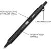 imageZebra Pen X701 Stainless Steel Ballpoint Pen Refill Fine Point 07mm Black Ink 2Pack 852122 Count Pack of 1