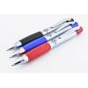 imageZebra Pen ZGrip Max Retractable Ballpoint Pens Medium Point 10 mm Silver Barrel Black Ink Pack Of 12Red