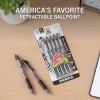 imageZebra Pen ZGrip Retractable Ballpoint Pen 12Pack American Flag Barrel Black Ink Medium Point 10mm Soft Grip Stylish Patriotic Design Smooth Writing Pens 21775Black A