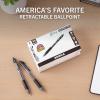 imageZebra Pen ZGrip Retractable Ballpoint Pen 12Pack American Flag Barrel Black Ink Medium Point 10mm Soft Grip Stylish Patriotic Design Smooth Writing Pens 21775Black C