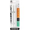 imageZebra Pen bLen Retractable Ballpoint Gel Pen  refills White Barrel Medium Point 07mm Blue Ink Pack of 16 Count TotalBlack