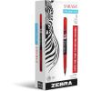 imageZebra Sarasa Fineliner Pen 08mm Black 12Count 66110Red