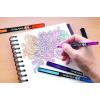 imageZebra Sarasa Fineliner Pen 08mm Black 12Count 66110green